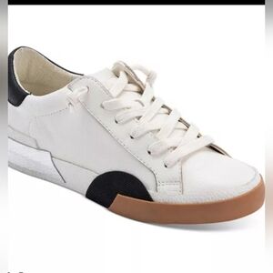 Dolce Vita White and Black Sneakers